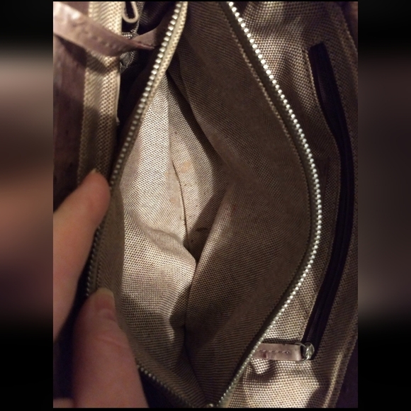 Vintage Limited Dooney & Bourke Camel/Taupe Ostrich Leather Satchel-Tote Handbag - Picture 12 of 12